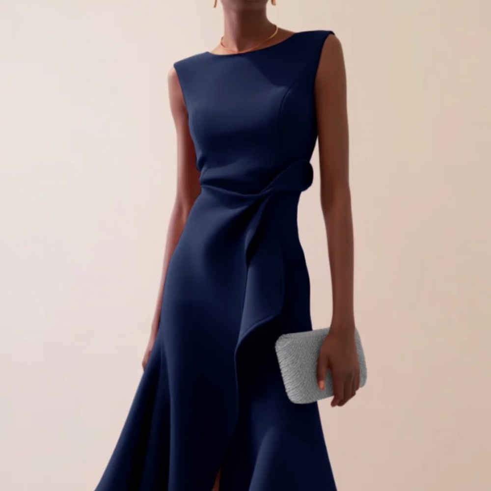 NWT Navy Fehaute Dress Size S